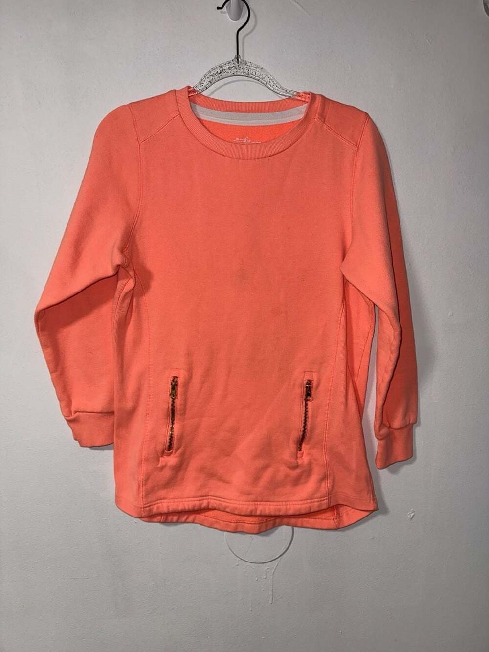 Charles River Apparel Pullover Coral Orange Sweatshirt